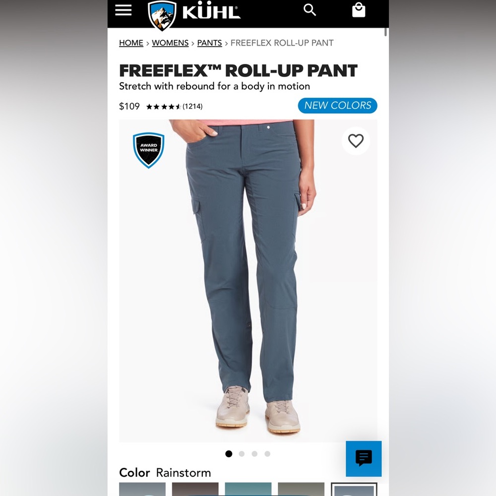 Womens Kuhl Freeflex Rollup hiking pant